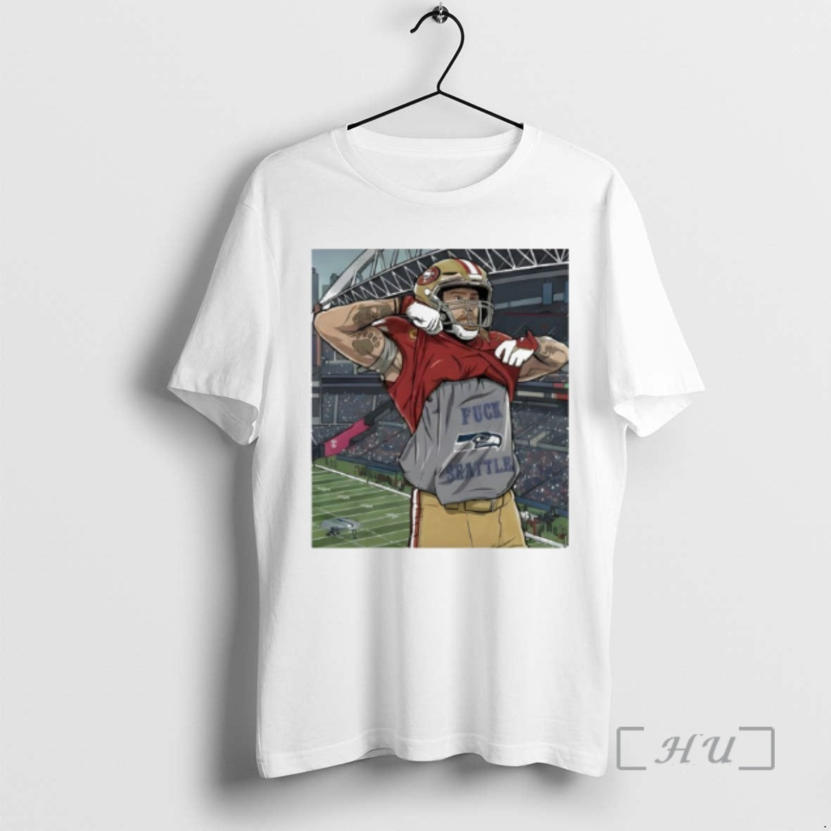 Trending Sf 49ers George Kittle Fuck Seattle T-Shirts, Hoodie, Sweatshirt | AU18TeeNovaLab.com