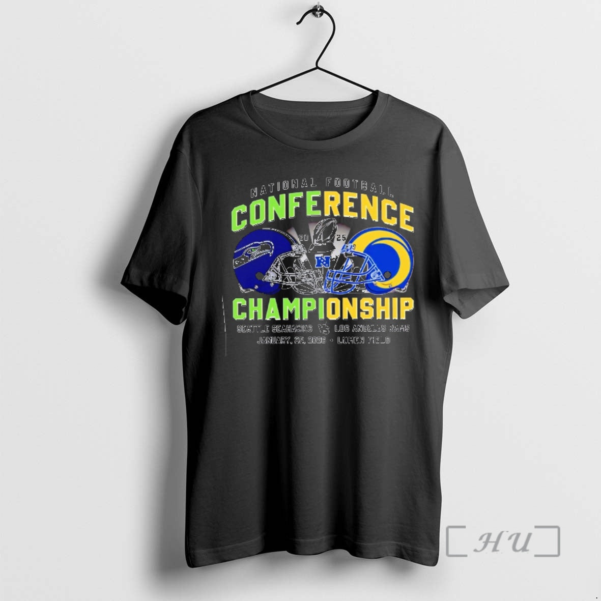 Trending Seahawks Vs Rams American Football Conference Championship 2025 T-Shirts, Hoodie, Sweatshirt | AU18TeeNovaLab.com