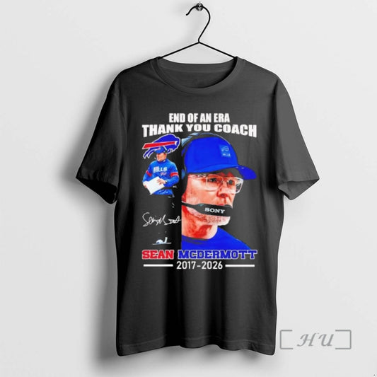 Trending Sean Mcdermott 2017 2026 End Of An Era Thank You Coach Premium T Shirts Hoodie, Sweatshirt | AU18TeeNovaLab.com