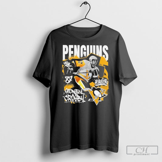 Trending Sidney Crosby Pittsburgh Penguins Photo Reel Graphic T