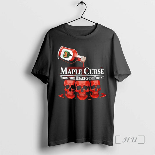 Trending Skulls Maple Curse From The Heart Of The Forest Graphic Premium T Shirts Sweater Hoodie, Sweatshirt