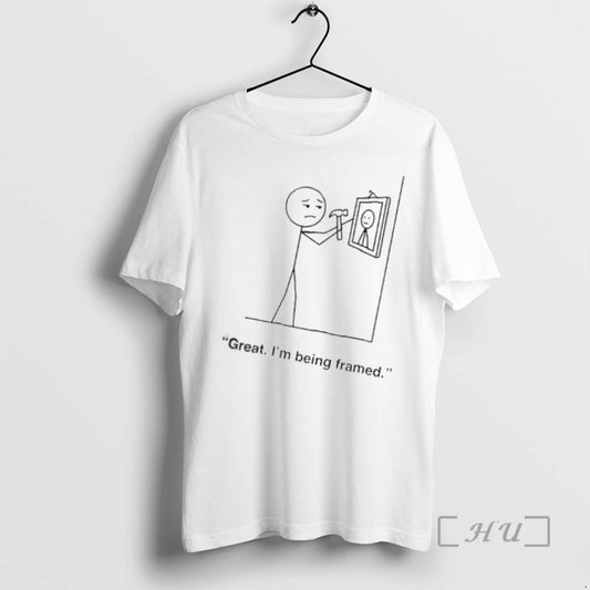 Trending Stickman Great Im Being Framed T-Shirts, Hoodie, Sweatshirt | AU18TeeNovaLab.com