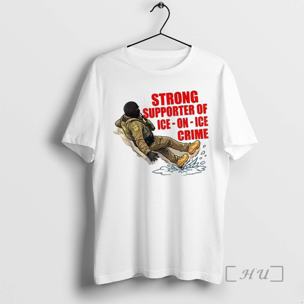 Trending Strong Supporter Of Ice On Ice Crime Anti Ice Snow Slip Premium T Shirts Hoodie, Sweatshirt | AU18TeeNovaLab.com