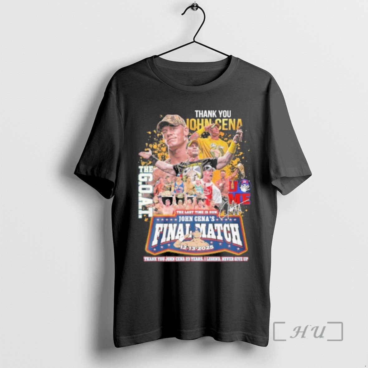 Trending Thank You John Cena Final Match 2025 T-Shirts, Hoodie, Sweatshirt | AU18TeeNovaLab.com
