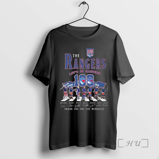Trending The New York Rangers Lets Go Rangers 100th 1926 2026 Abbey Road Signatures Thank T-Shirts, Hoodie, Sweatshirt