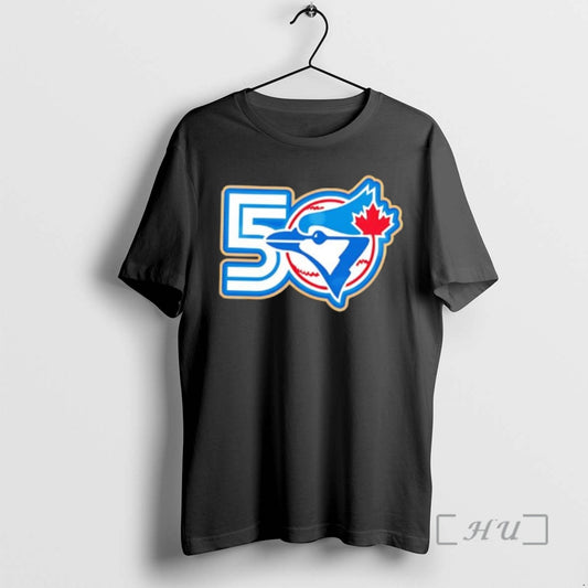 Trending Toronto Blue Jays 50th Anniversary Logo T-Shirts, Hoodie, Sweatshirt | AU18TeeNovaLab.com