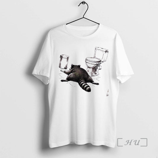 Trending Trash Raccoon Hangover Toilet T-Shirts, Hoodie, Sweatshirt | AU18TeeNovaLab.com