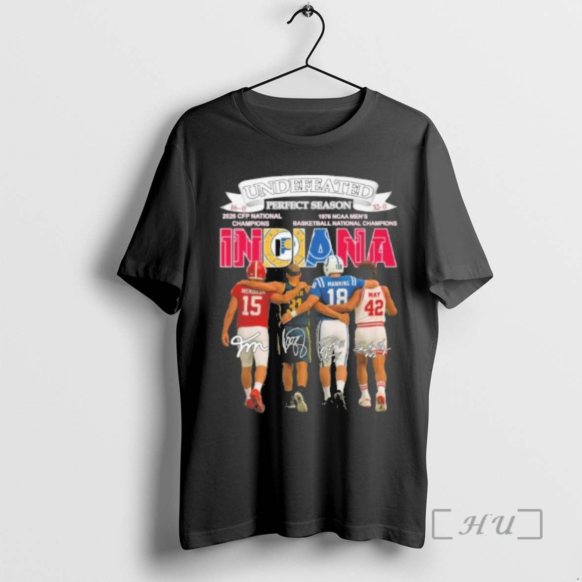 Trending Undefeated Perfect Season Indiana Player Signature T-Shirts, Hoodie, Sweatshirt | AU18TeeNovaLab.com