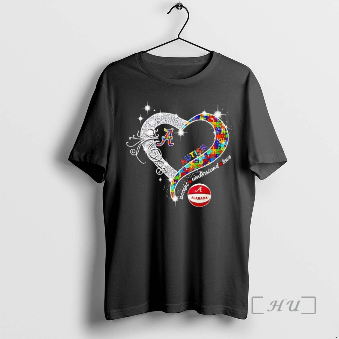 Trending University Of Alabama Autism Awareness Accept Understand Love T-Shirts, Hoodie, Sweatshirt | AU18TeeNovaLab.com