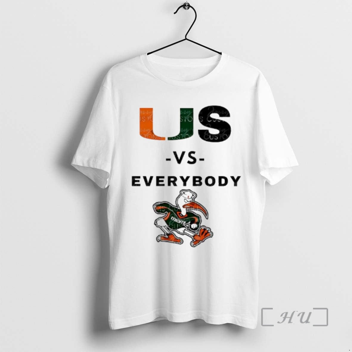 Trending University Of Miami Football Us Vs Everybody T-Shirts, Hoodie, Sweatshirt | AU18TeeNovaLab.com