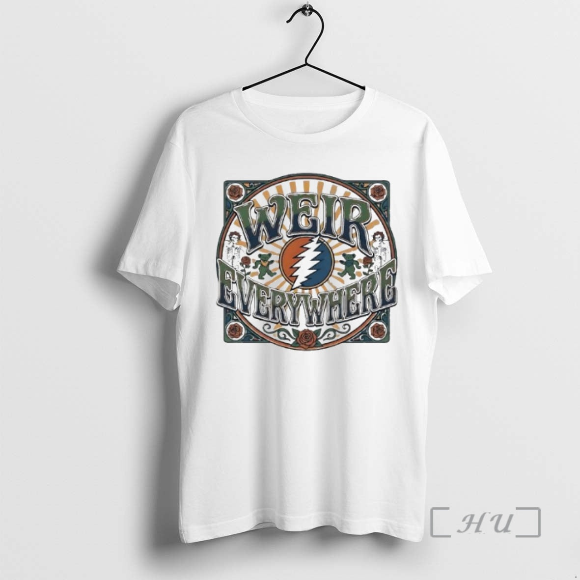 Trending Weir Everywhere Grateful Dead Graphic T-Shirts, Hoodie, Sweatshirt | AU18TeeNovaLab.com
