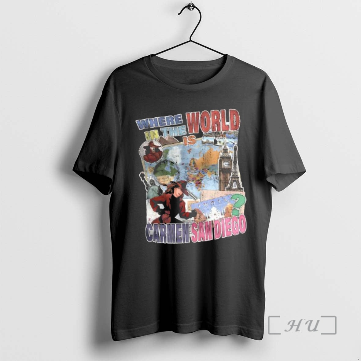 Trending Where In The World Is Carmen Sandiego Cartoon Retro T-Shirts, Hoodie, Sweatshirt | AU18TeeNovaLab.com