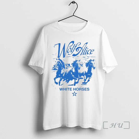Trending Wolf Alice White Horses Circle T-Shirts, Hoodie, Sweatshirt | AU18TeeNovaLab.com