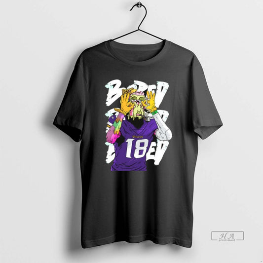 Trendy Bored Justin Jefferson Minnesota Vikings Style Football Art Ceramic Ceramic And Classic Dad Cap
