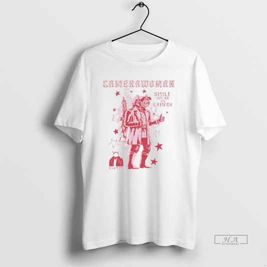 Trendy Camerawoman Smile Youre On Camera T-Shirts, Hoodie, Sweatshirt | AU18TeeNovaLab.com