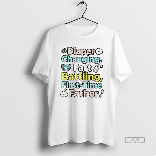 Trendy Diaper Changing Fart Battling First Time Father