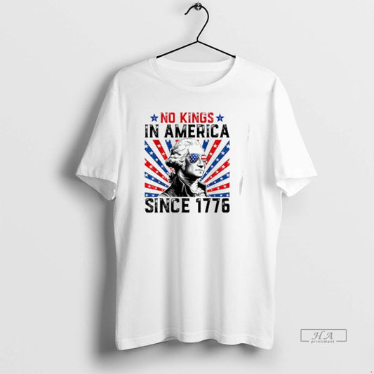 Trendy George Washington No Kings In America Since 1776 Usa Flag
