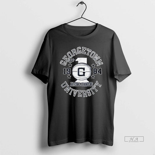 Trendy Georgetown Vintage Basketball 1984 National Champions Shirts