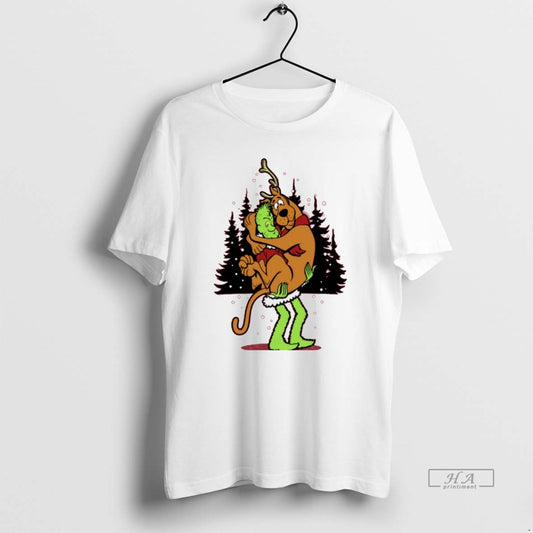 Trendy Grinch And Scooby Doo Shaggy Grinch Funny Christmas White