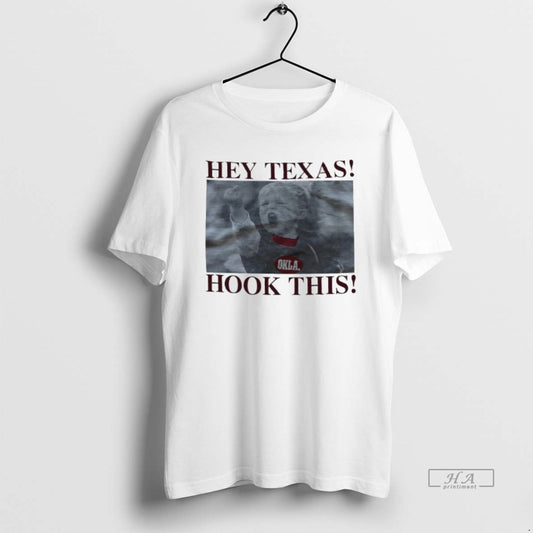 Trendy Hey Texas Okla Hook This T-Shirts, Hoodie, Sweatshirt | AU18TeeNovaLab.com