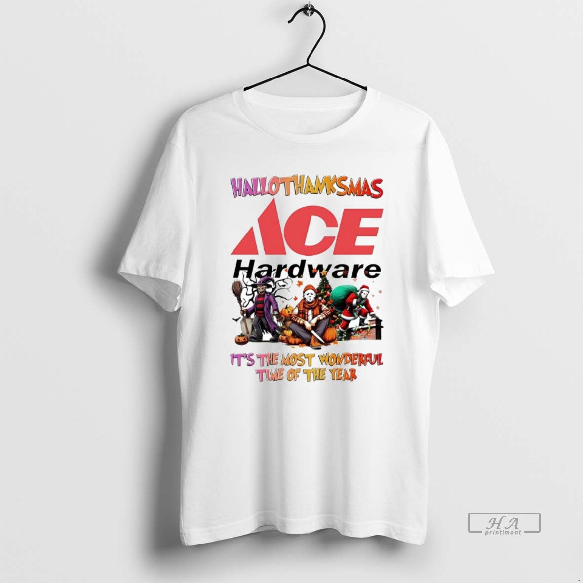Trendy Horror Movies Ace Hardware Hallothanksmas Its The Most Wonderful Time T-Shirts, Hoodie, Sweatshirt