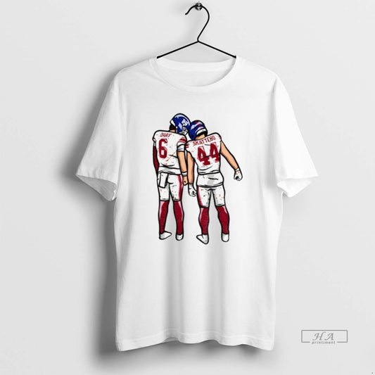 Trendy Jaxson Dart Cam Skattebo New York Football Players Pose