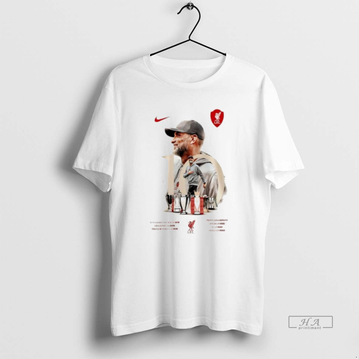 Trendy Liverpool Fc X Jurgen Klopp 10th Anniversary