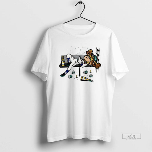 Trendy Milwaukee Brewers Alcs Bernie Brewer Middle Finger Moose Country Mascot