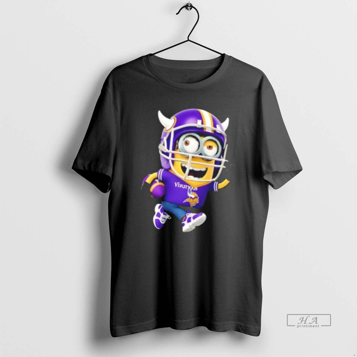 Trendy Minions Is Holding A Ball And Smiling At Minnesota Vikings Fans