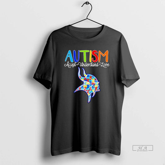 Trendy Minnesota Vikings Autism Accept Understand Love