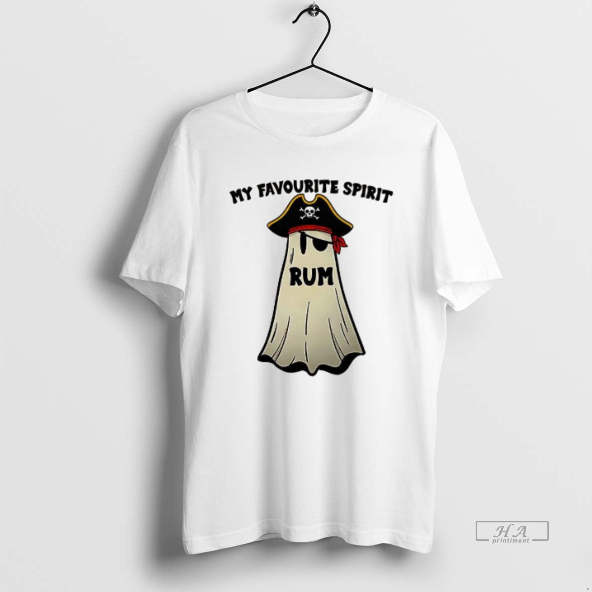 Trendy My Favourite Spirit Ghost Pirates Rum Halloween
