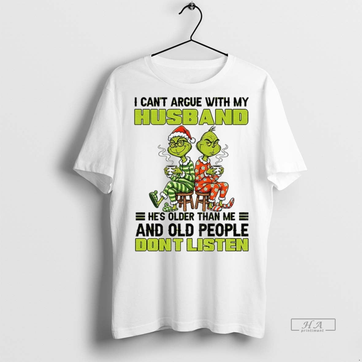 Trendy Official Grinch Santa Hat I Cant Argue With My Husband Hes Older Than Me