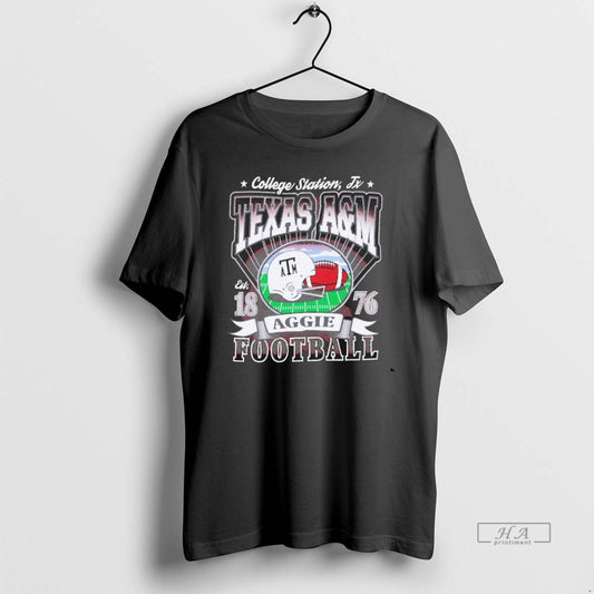 Trendy Texas Am Aggies Football Helmet Est 1876 College Station Blackshirt
