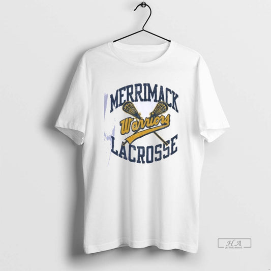 Trendy Warriors Merrimack Vintage Lacrosse Shirts