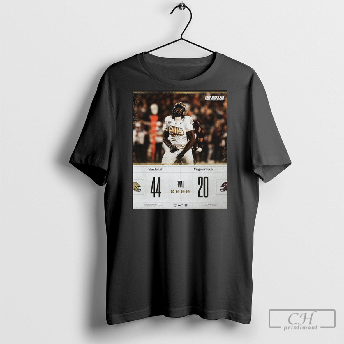 Vanderbilt Commodores Win 44 20 Virginia Tech Poster