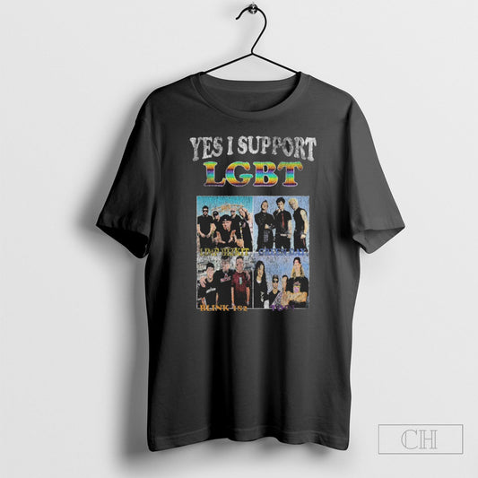 Yes I Support Lgbt Boy Band Shirts